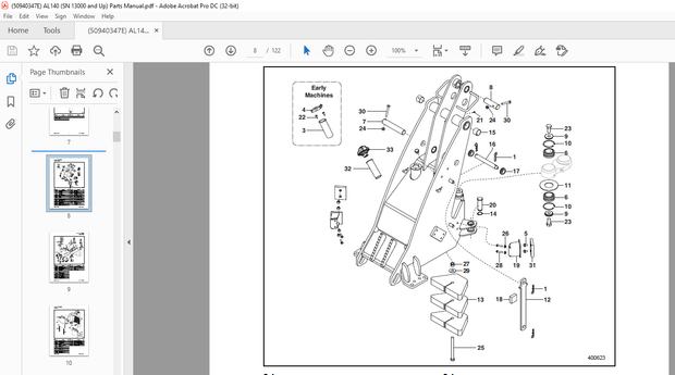 Gehl AL 140 (SN 13000 and Up) Articulated Loader Parts Manual 50940347 – PDF DOWNLOAD