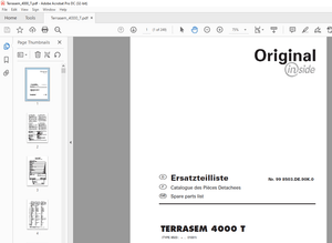 Pottinger Tractor TERRASEM 4000 T Spare Parts Manual – PDF DOWNLOAD