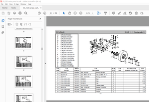 Hangcha R series 2.0-2.5t Forklift Truck Parts Manual - PDF DOWNLOAD 