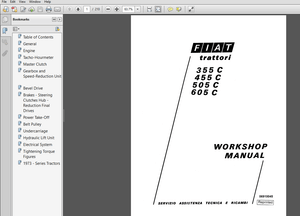 New Holland Crawler Tractors 355-C,455-C,505-C,605-C Fiat Trattori Service Repair Manual (06910045) 