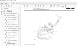 Ammann APR 22/40 Honda GX160UH2 Spare Parts Manual SN 00000001 PDF