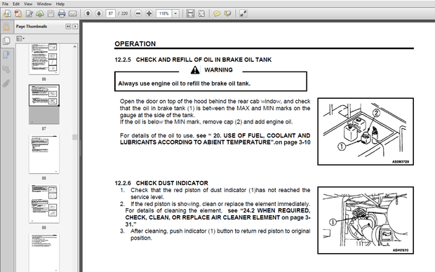 Komatsu WA250-3 wheel Loader Operation &amp; Maintenance Manual PDF DOWNLOAD