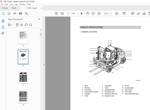Hyundai 110/130/160D-7A Diesel Forklifts Trucks Service Manual 2023 – PDF DOWNLOAD
