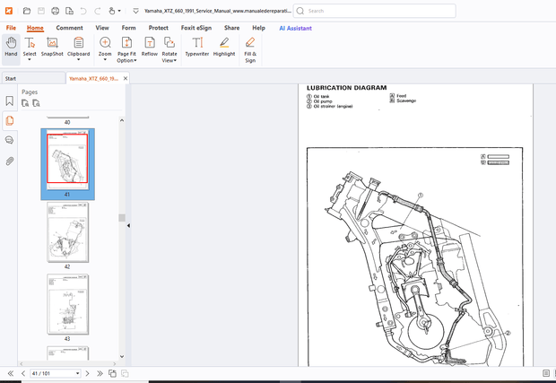 Yamaha XTZ660 1991 Service Manual 3YF-ME1 - PDF DOWNLOAD