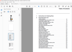 Bendi Landoll B3/30 AC Electric Narrow Aisle Forklift Parts Manual F-549-0311 – PDF DOWNLOAD