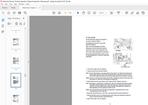 Mahindra Tractor 10 Series H6110 Gear Cab OPERATOR’S MANUAL – PDF DOWNLOAD