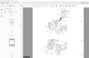 Sakai SW354 TW354 SW502S-1 TW504 Operation &amp; Maintenance Manual – PDF
