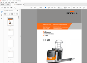 STILL STED Forklift CX20 Horizontal order packer Truck Spare Parts List Manual – PDF DOWNLOAD