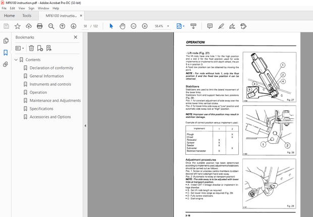 MASSEY FERGUSON MF7274-MF 7276 Harvester Parts Manual - PDF DOWNOAD