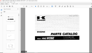 Kawasaki HINO WO6E 65ZII,65ZIII Wheel Loader Engine Parts Manual - PDF DOWNLOAD