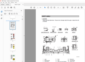 Hyundai 180D-7E Forklift Diesel Trucks Operator’s Manual 2023 - PDF  DOWNLOAD