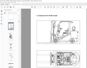 Heli H3C Series 4-5t Forklift Truck with Cushion Tire Operation &amp; Maintenance Manual –  PDF DOWNLOAD
