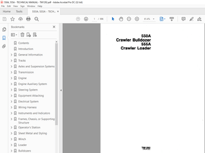 John Deere 550A Crawler Bulldozer 555A Crawler Loader PARTS MANUAL TM1292 - PDF DOWNLOAD