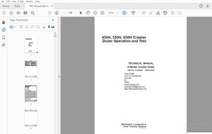 John Deere 450H, 550H, 650H Crawler Dozer Operation &amp; Test Technical Manual TM1743 - PDF DOWNLOAD