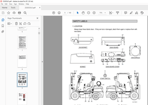 Hyundai 25/30/33LF-7 Forklift Operator’s Manual 2023 PDF