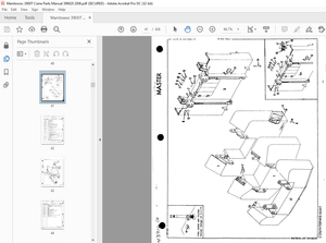Manitowoc Traditional Crane 3900T Parts Manual SN 399020 – PDF DOWNLOAD