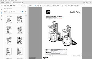 BT FORFLIFT RRX35/45, RDX30, RSX40/50 QUALITY PARTS MANUAL 306755-000 July 1998 - PDF DOWNLOAD