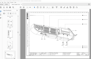 Terex Crane Superlift CC3800 650 Ton Electric System &amp; Schematic Manual PDF