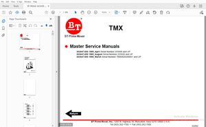 BT PRIME MOVER TMX MASTER SERVICE MANUALS – PDF DOWNLOAD