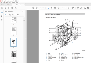 Hyundai 80D-9 Diesel Forklift Trucks Service Manual 2023 - PDF DOWNLOAD