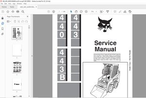 Bobcat 440 443 443B Loader Service Manual 6566694 (6-12) - PDF DOWNLOAD