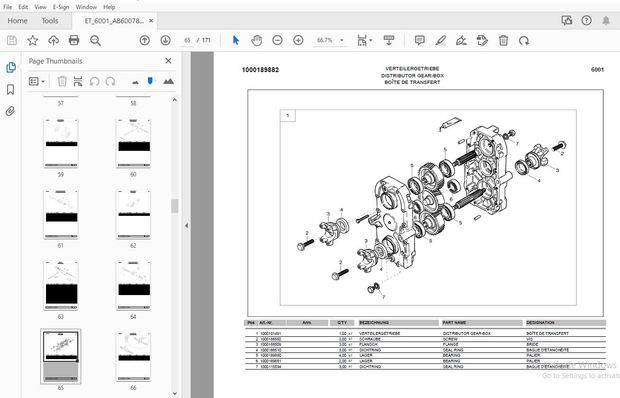 WACKER NEUSON 6001 DUMPER PARTS MANUAL 1000130920 - PDF DOWNLOAD