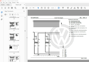 Volkswagen Forklift Golf Vento Circuit Wiring Diagram Manual - PDF DOWNLOAD 