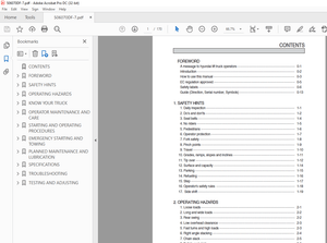 Hyundai 50DF/60DF/70DF-7 Forklift Operator’s Manual 2023 PDF