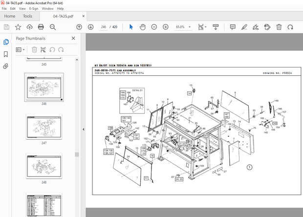 Terex TA35 Articulated Truck (Detroit Diesel Series 60 Powered) Parts Manual - PDF DOWNLOAD 