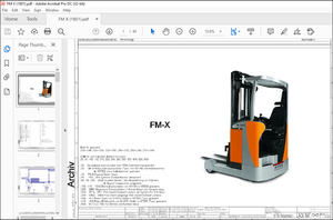 STILL STED FORKLIFT FM-X WIRING SCHEMATIC MANUAL – PDF DOWNLOAD