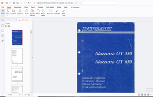 Ducati Alazzurra GT 350 Alazzurra GT 650 Workshop Manual - PDF DOWNLOAD