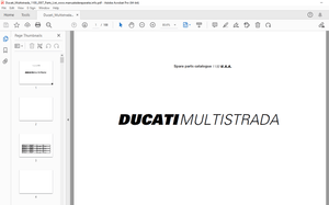 Ducati MULTISTRADA 1100 2007 Parts Manual PN 91512491A - PDF DOWNLOAD 