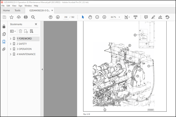Komatsu HYDRAULIC MINING SHOVEL PC4000-11 Operation &amp; Maintenance Manual(08288-xD-GB-0) – PDF 