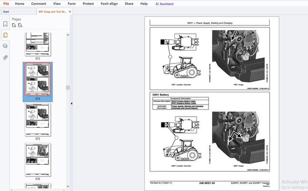 John Deere 8295RT, 8320RT &amp; 8345RT Tractors Diagnostic Technical Manual TM104419 - PDF DOWNLOAD