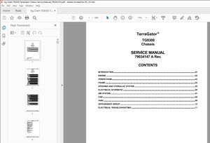 Ag Chem TG9300 TerraGator Chassis Service Manual_79034147A – PDF DOWNLOAD