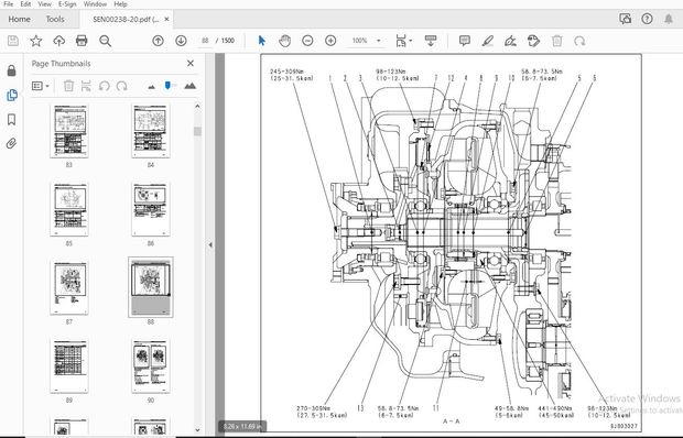 KOMATSU HM350-2 ARTICULATED DUMP TRUCK  SERVICE REPAIR WORKSHOP MANUAL SEN00238-20 - PDF DOWNLOAD