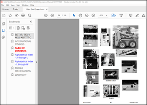 Gehl SL3725 SL3825 SL4625 Skid Loader Operator’s Manual 907777 – PDF DOWNLOAD