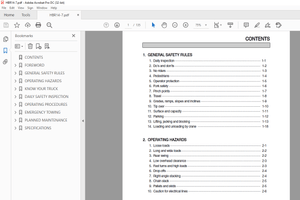 Hyundai HBR14-7 Forklift Trucks Operator&#x27;s Manual 2023 - PDF DOWNLOAD