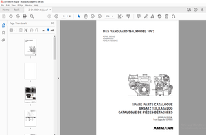 AMMANN B&amp;S VANGUARD 160, 10V3 PETROL ENGINE PARTS MANUAL PDF