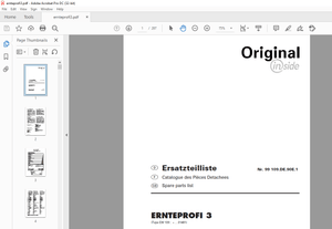 Pottinger Tractor Ladewagen ERNTEPROFI 3 Spare parts list Manual – PDF DOWNLOAD
