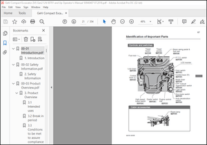 Gehl Z45 GEN:2 Compact Excavator Operator’s Manual 50940407 – PDF DOWNLOAD