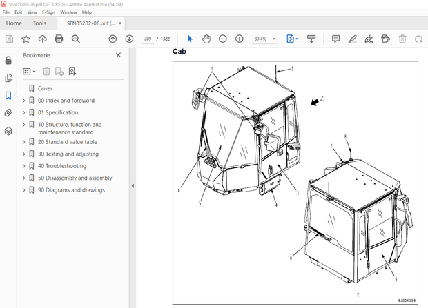 Komatsu WA200-6 WA200PZ-6 Wheel Loader Shop Manual SEN05282-06 - PDF DOWNLOAD 