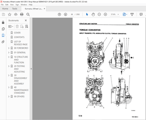 Komatsu WA1200-3 Wheel Loader Shop Manual SEBM018231 – PDF DOWNLOAD