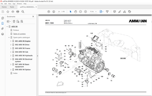 Ammann ARX 90 Tandem Roller Deutz Tier 3 Parts Manual 4122025 PDF