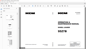KCM 95Z7B Wheel Loader ISUZU 6WG1 Engine OPERATION &amp; MAINTENANCE MANUAL - PDF DOWNLOAD