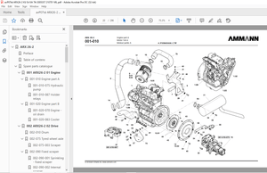 Ammann ARX 26-2 Tandem Roller Parts Catalogue Manual 3005357 - PDF