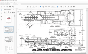 Cat BUCYRUS 3612 DRUM MINER Operation Manual - PDF DOWNLOAD