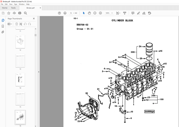 Kawasaki Cummins QSL9 Engine Parts Manual (93311-00123) – PDF DOWNLOAD