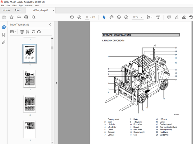 Hyundai Forklift 60/70L-7A Service Manual 2023 – PDF DOWNLOAD