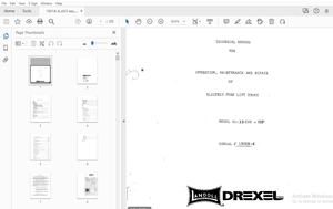 DREXEL SL-33-ESS-HP ELECTRIC FORK LIFT TRUCK TECHNICAL MANUAL 15018-4 – PDF DOWNLOAD